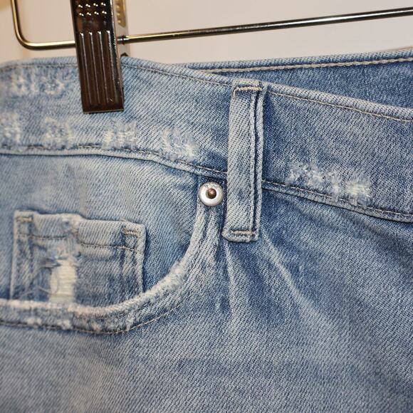 NWT Cosmic Blue Love Shorts 5 Pocket Design Distressed Waist Pockets Riptide - Picture 13 of 16